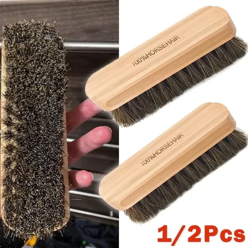 Seat Cleaner Fabric - Многофункциональная деревянная щетка из конского волоса